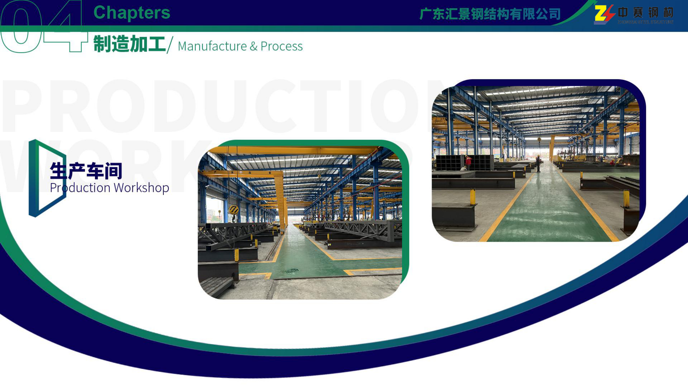ZhongSai Steel Structure factory aerial panorama