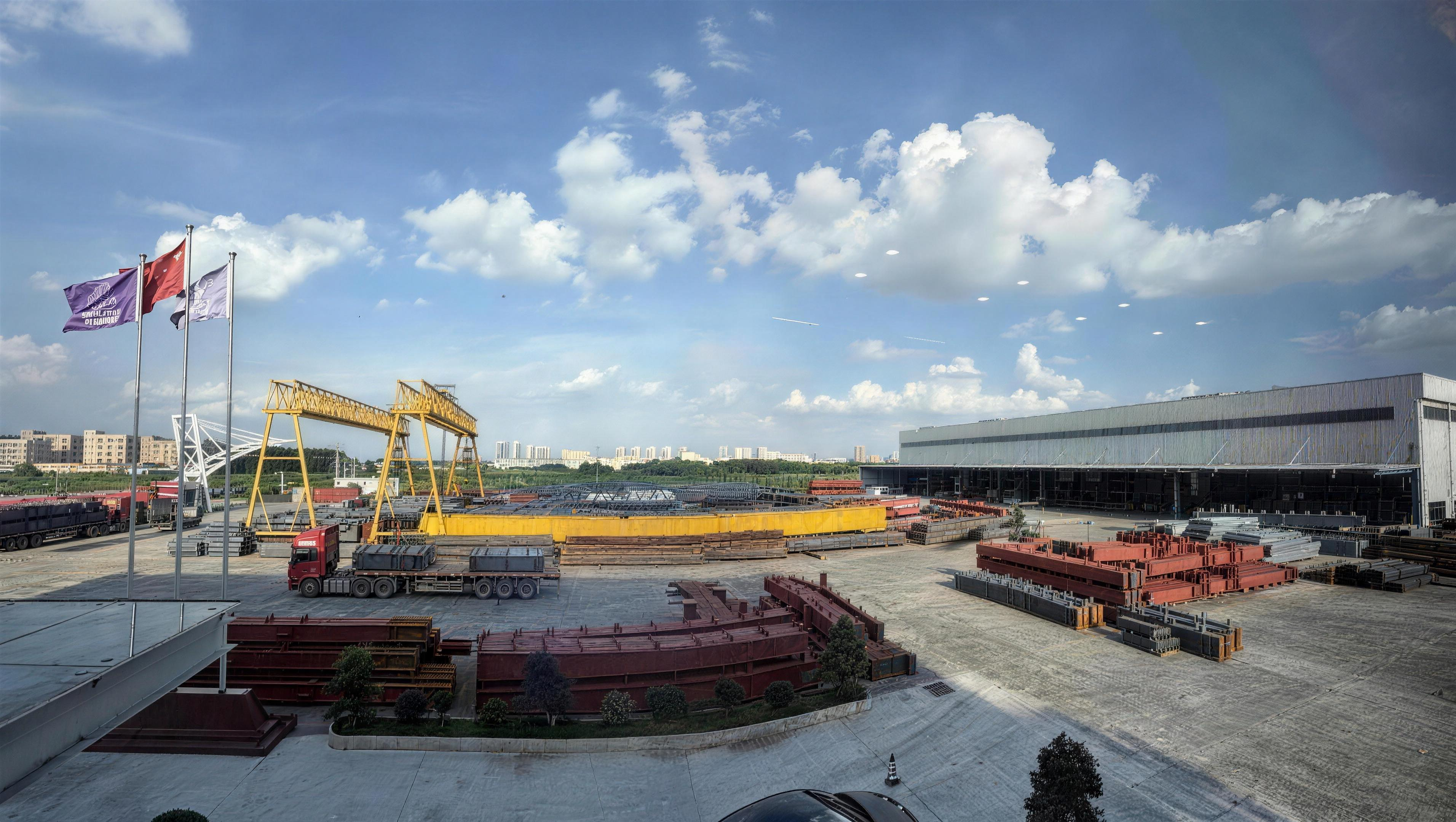ZhongSai Steel Structure Factory Aerial View